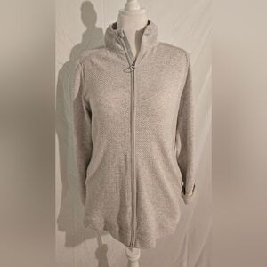 Cozy Gray Zip-Up Sweater